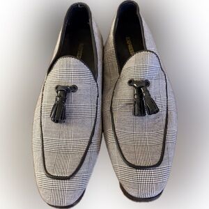 Express Checkered Men's Loafers with Tassels